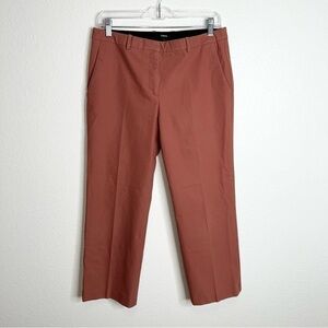 Theory Straight-Leg Pants in Rust